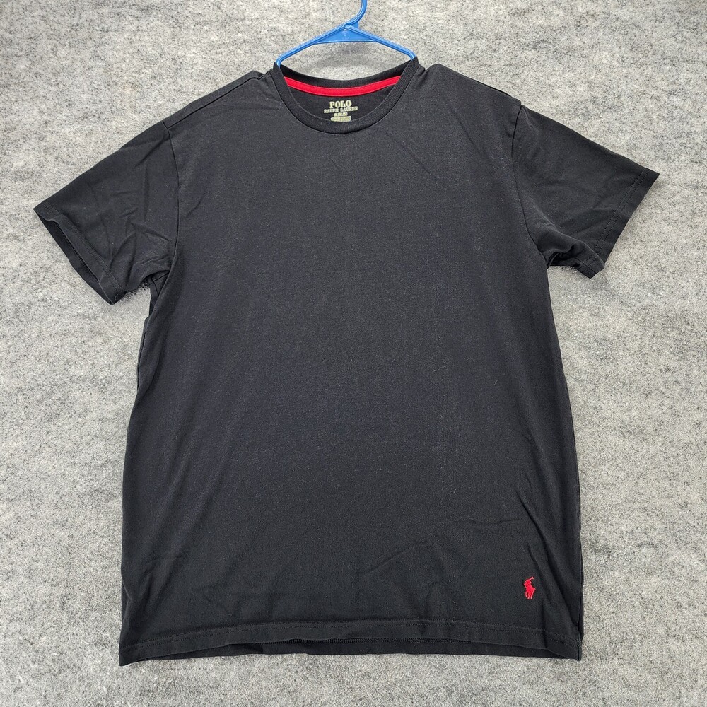POLO Ralph Lauren Shirt Mens Medium Supreme Comfort Short Sleeve Black